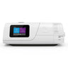 Resmed AirCurve 11 VAuto bilevel device with integrated humidifier, front view on a white background