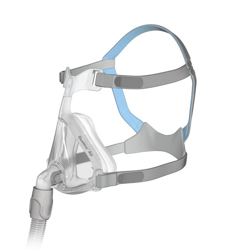 ResMed Quattro Air Full Face CPAP Mask tilted to the left
