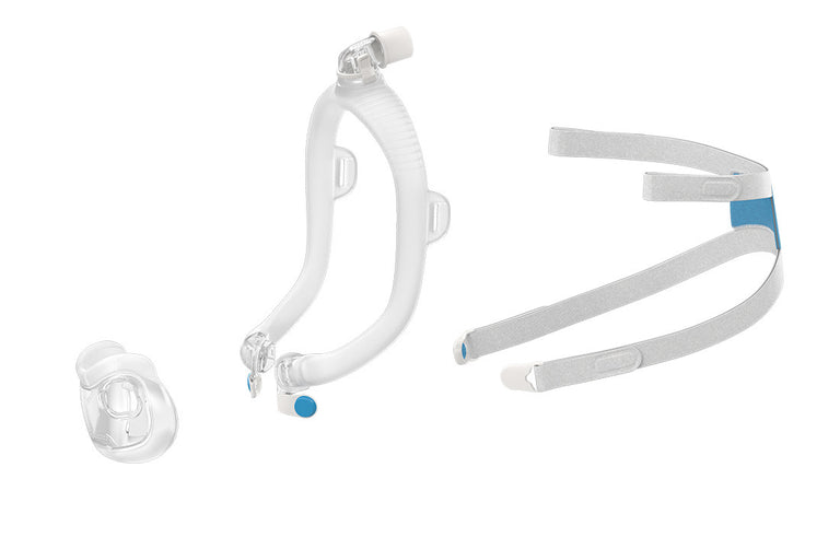 3 parts of ResMed AirFit F30i Full Face Mask side profile