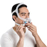 Man fitting ResMed AirFit F30i Full Face Mask
