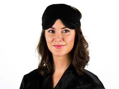Silk Eye Mask in use